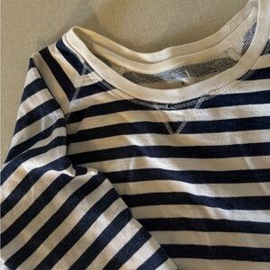 Striped Navy and White sweatshirt
